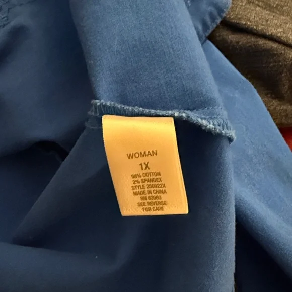 Dressbarn Vibrant Blue Jean Jacket. Size 1X - Picture 7 of 9